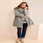 Plus Size Mid Length Teddy Faux Fur Coat image number 5