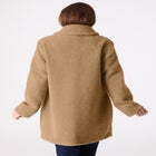 Plus Size Mid Length Teddy Faux Fur Coat image number null