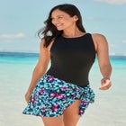 High-Neck Tank Swimdress image number null