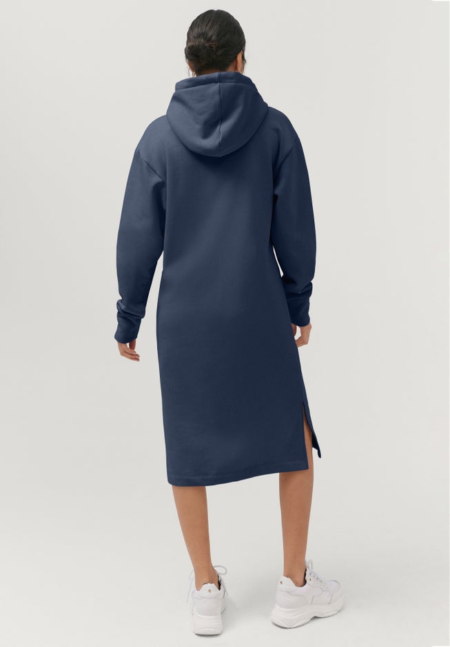 French Terry Hooded Sweatshirt Dress image number 1