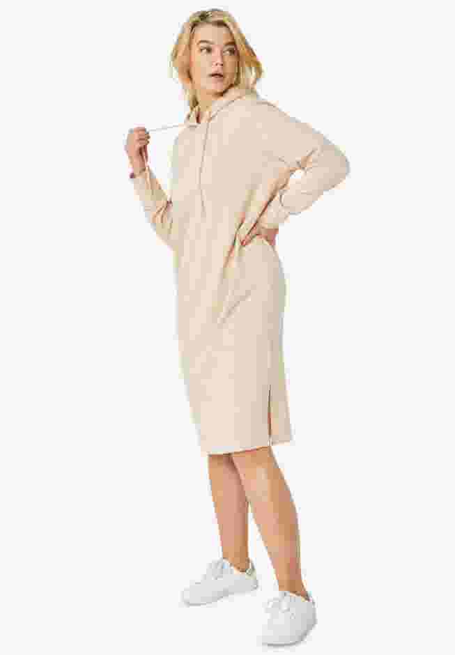 French Terry Hooded Sweatshirt Dress image number 0