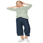 Boatneck Tee With Three-Quarter Sleeves image number null