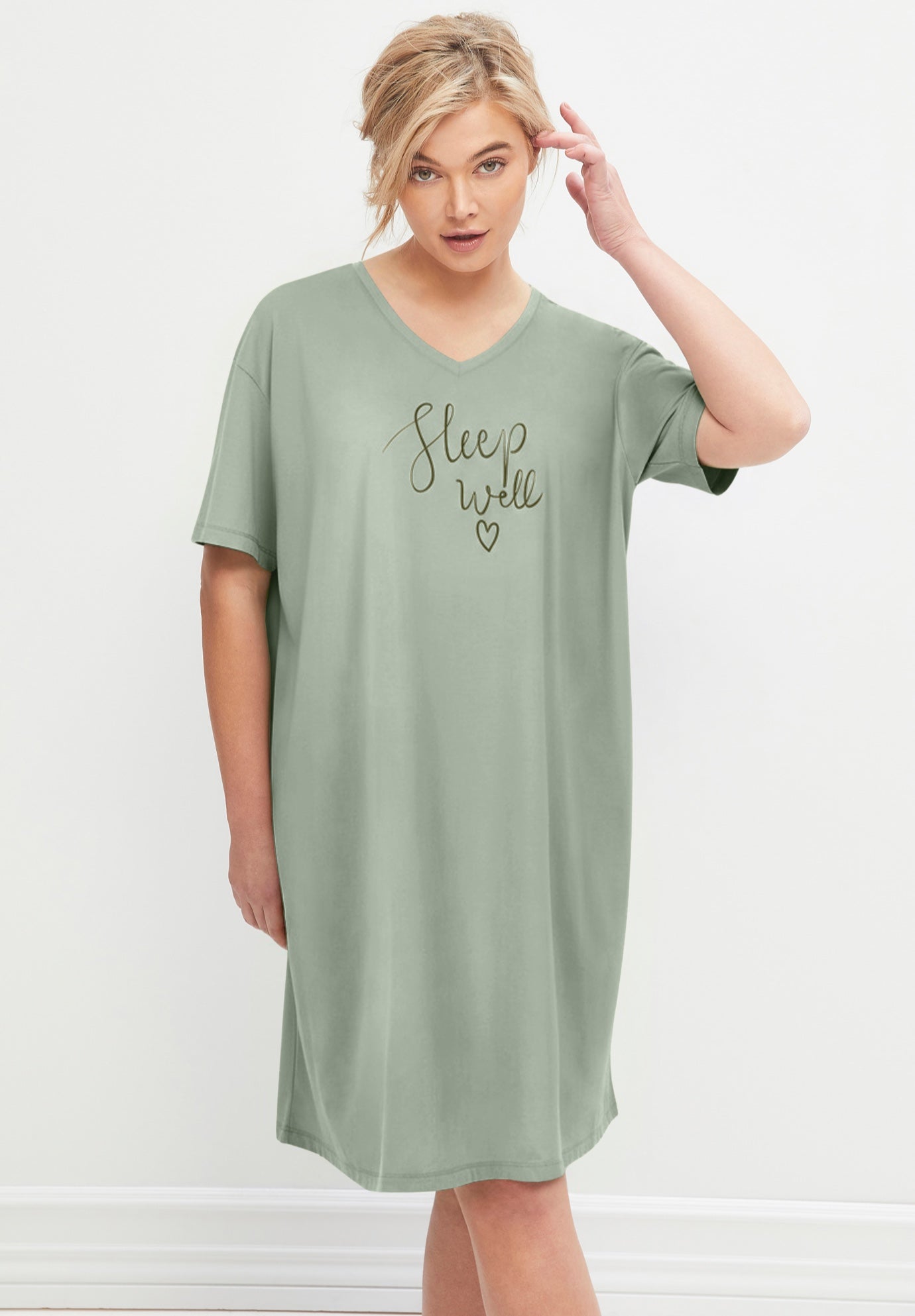 V-Neck Sleep Shirt image number 0