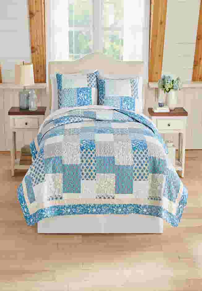 Selena Patchwork Coverlet image number 0