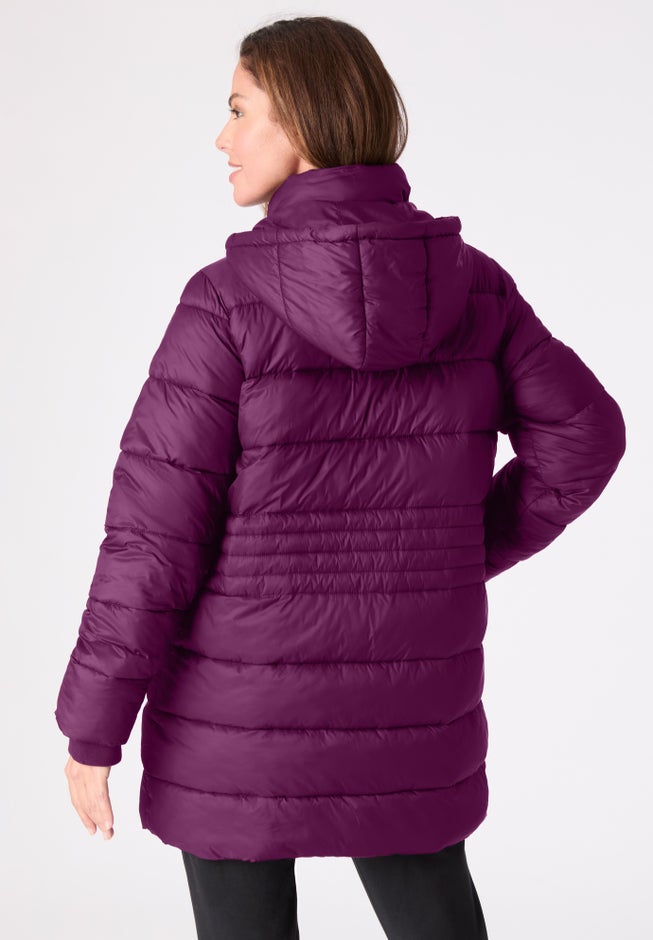 Plus Size Longer Lightweight Quilted Jacket image number 1