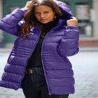 Plus Size Longer Lightweight Quilted Jacket image number null