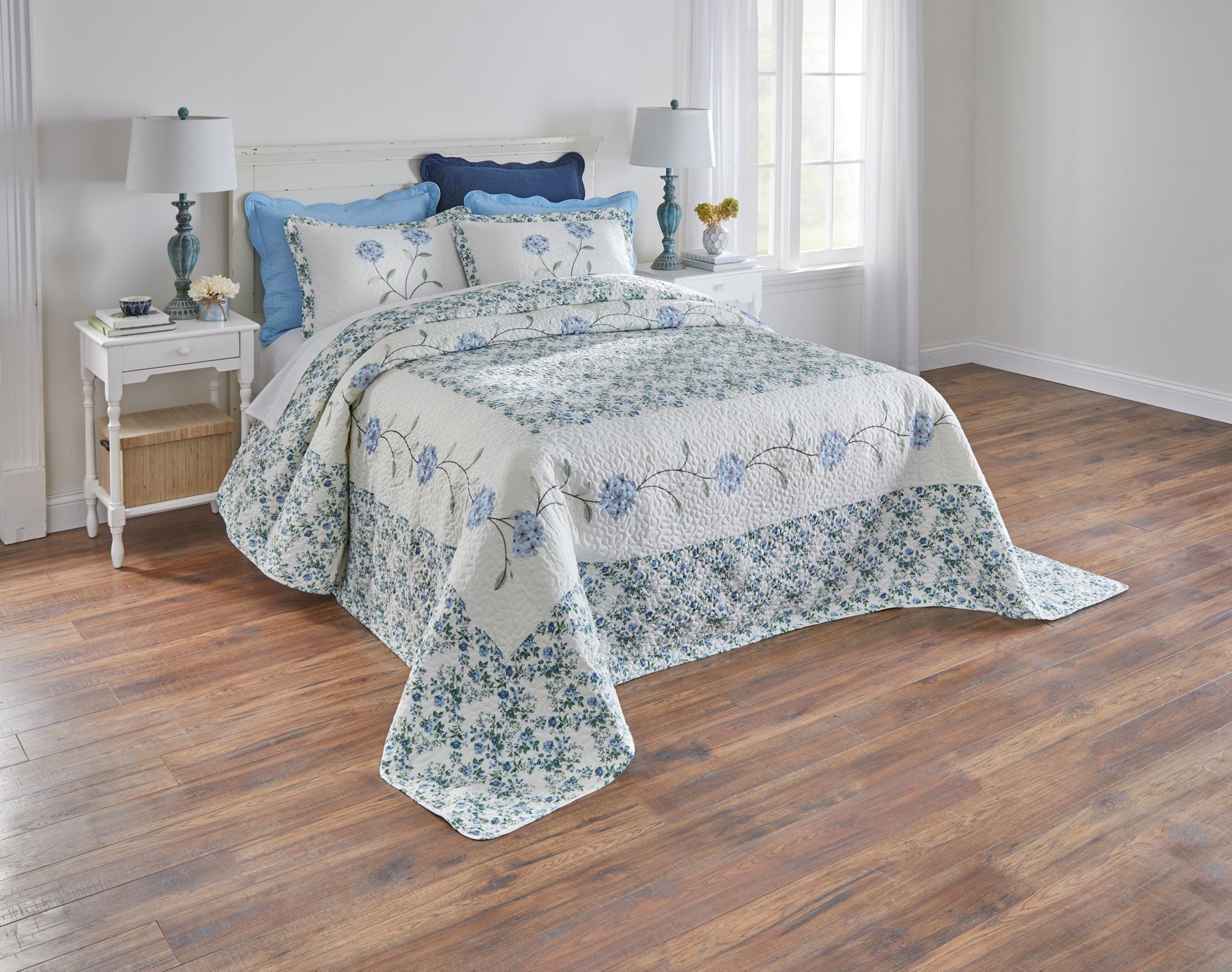 Margaret Embroidered Bedspread image number 0