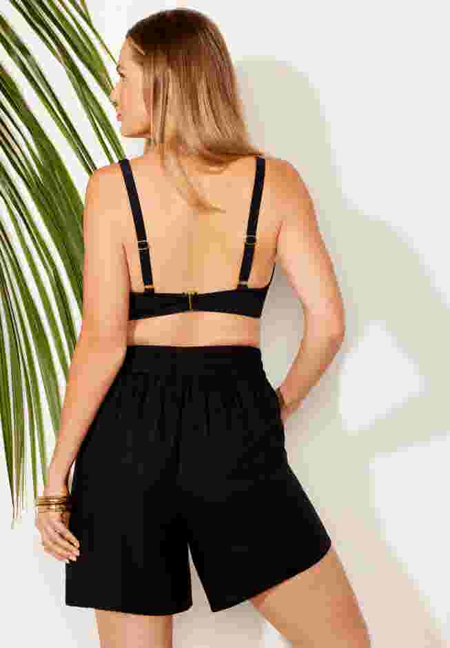 Emma Tie-Front Beach Shorts image number 1