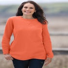 Long-Sleeve Crewneck Soft Waffle Knit Thermal Shirt image number 0