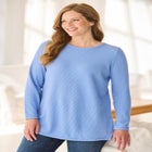 Ultra Soft Waffle Thermal Sweatshirt image number null