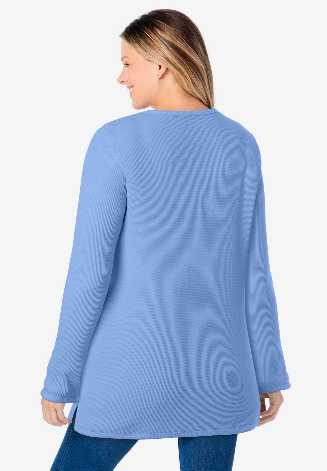 Ultra Soft Waffle Thermal Sweatshirt image number 4