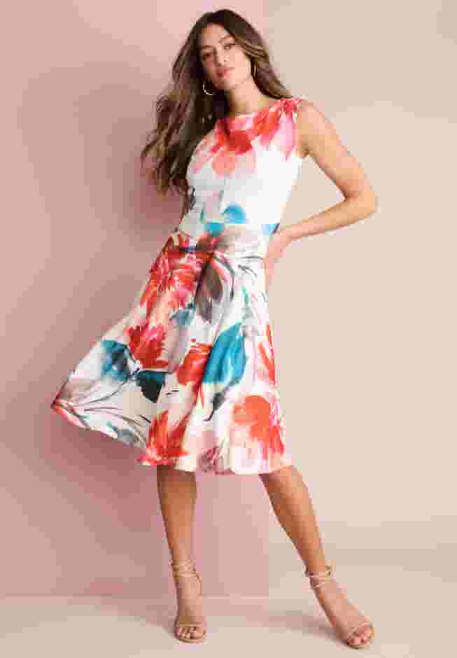 Fit-and-Flare Tank Dress image number 0