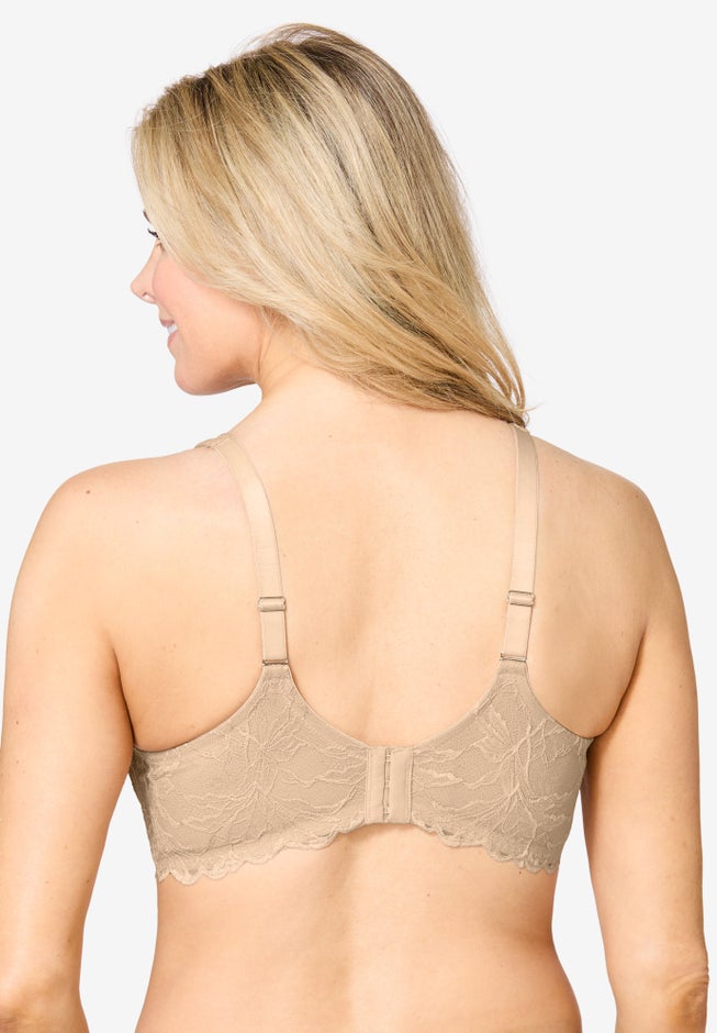 Leading Lady® The Chloe Lace Band Molded Underwire T-Shirt Bra image number 1