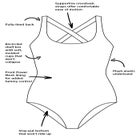 Chlorine Resistant Cross Back One Piece Swimsuit image number null