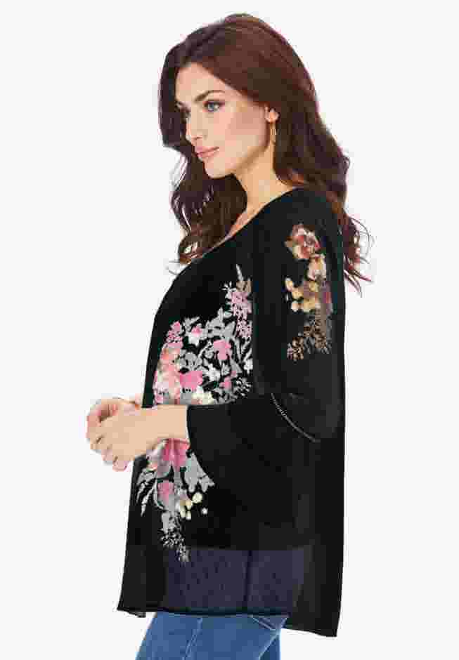 Swiss Dot Georgette Top image number 2