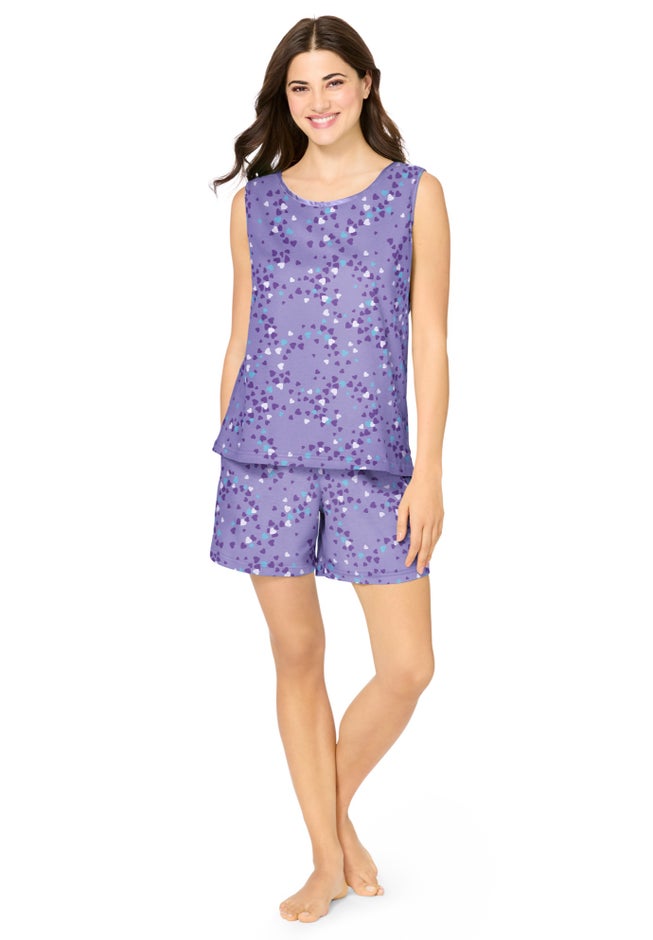 2-Piece Sleeveless Tee and Shorts PJ Set image number 0