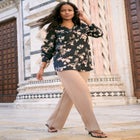 Georgette Roll-Tab Utility Shirt image number null