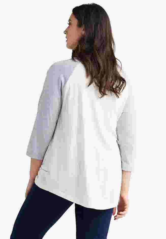 Colorblock 3/4 Sleeve Tee image number 1
