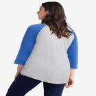 Colorblock 3/4 Sleeve Tee image number null