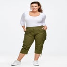 Stretch Cargo Capris by ellos® image number null
