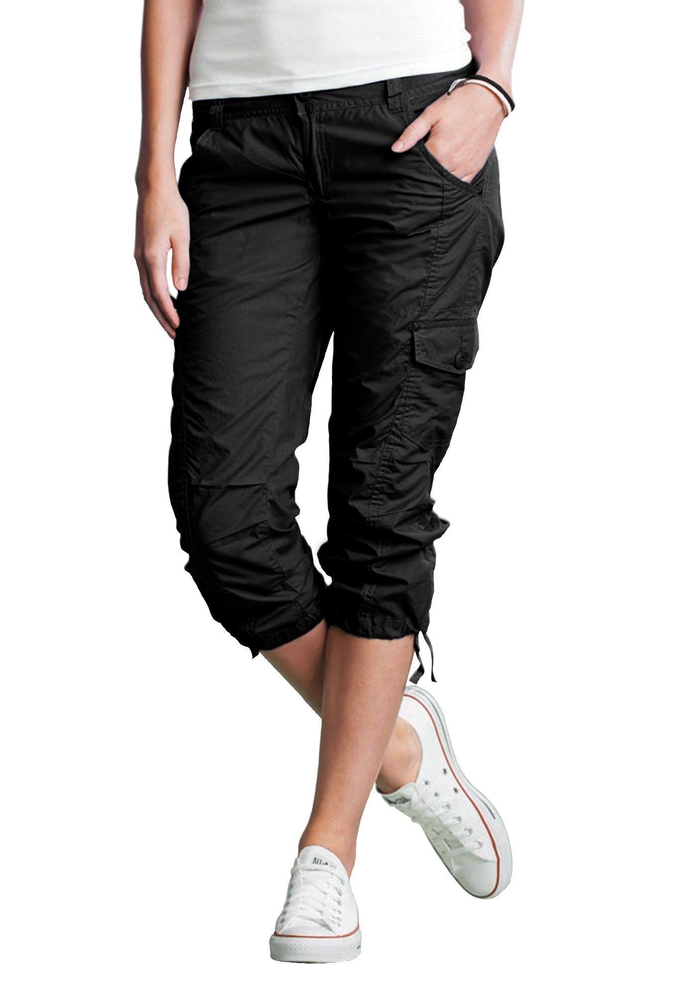 Stretch Cargo Capris by ellos® image number 0