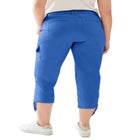 Stretch Mid-rise Cargo Capris image number null
