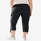 Stretch Mid-rise Cargo Capris image number null