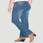 Back Elastic Bootcut Jeans image number null