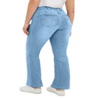 Back Elastic Bootcut Jeans image number null