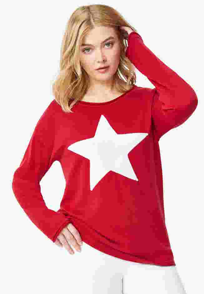 Star Applique Sweater image number 0