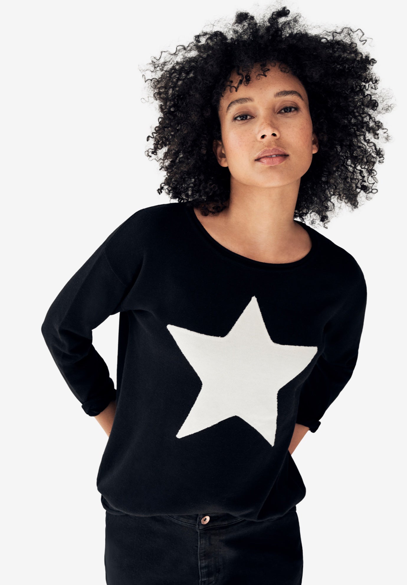 Star Applique Sweater image number 0