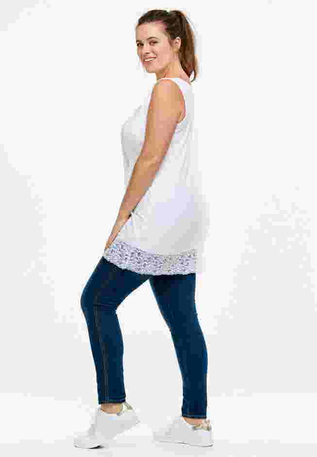 Lace Hem Tunic Tank image number 3