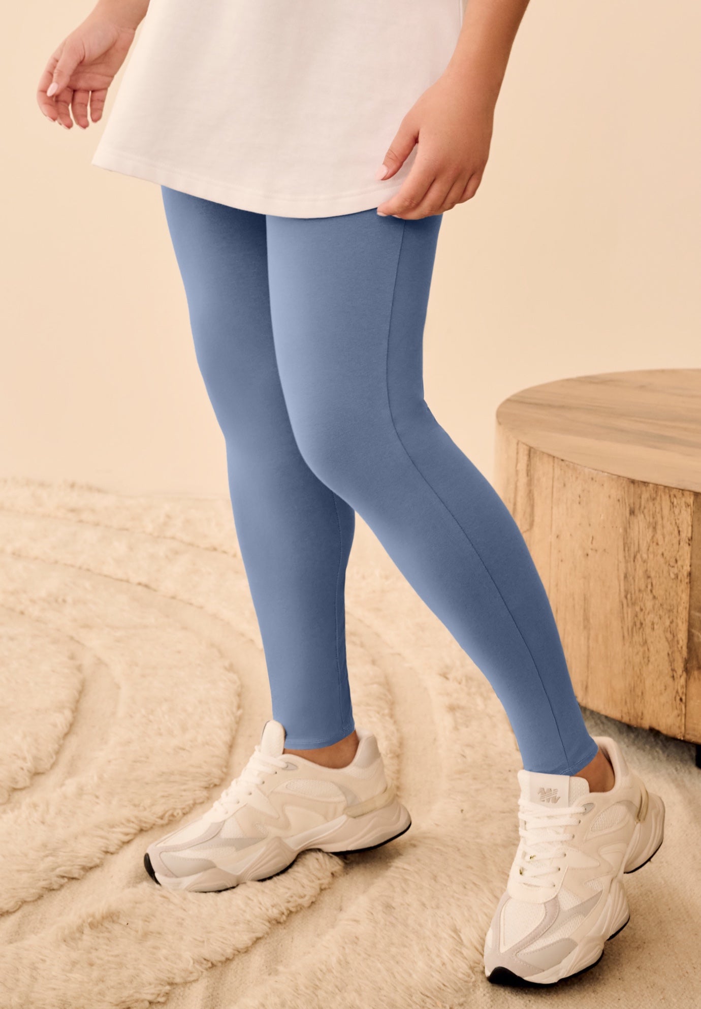 Cotton Spandex Full Length Leggings image number 0