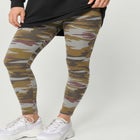 Cotton Spandex Elastic Waist Full Length Leggings image number 0