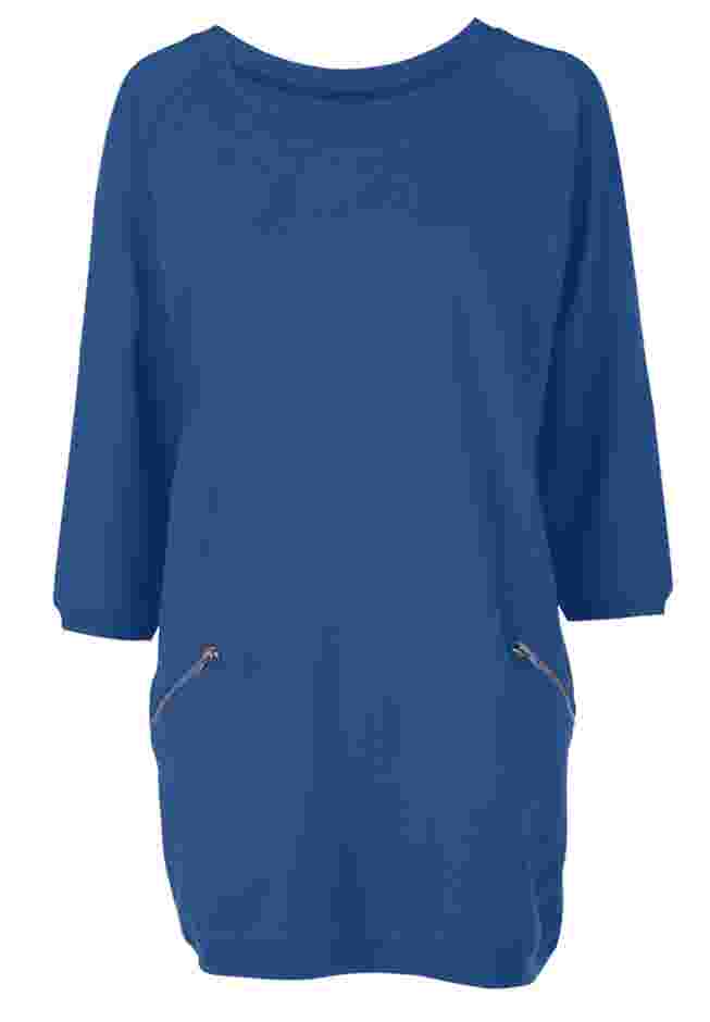 French Terry Zip Pocket Tunic image number 0