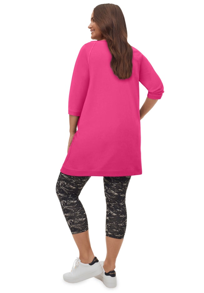 French Terry Zip Pocket Tunic image number 1