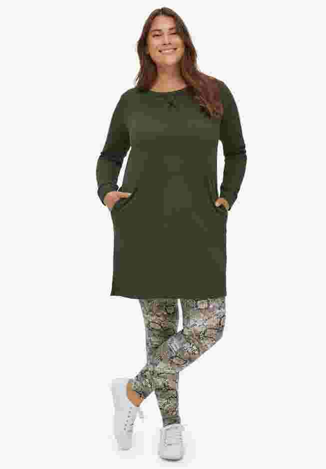 French Terry Tunic Dress image number 1