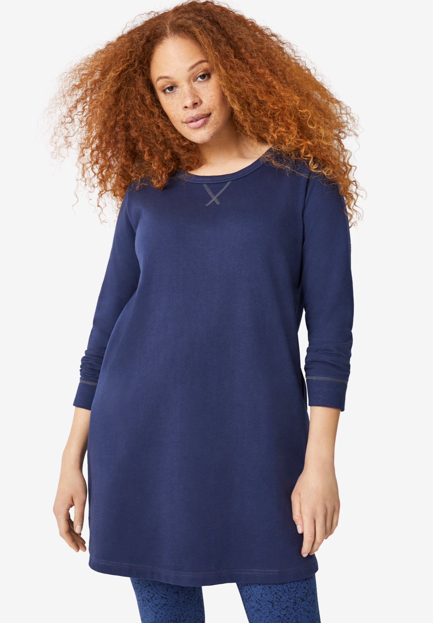 French Terry Tunic Dress image number 0