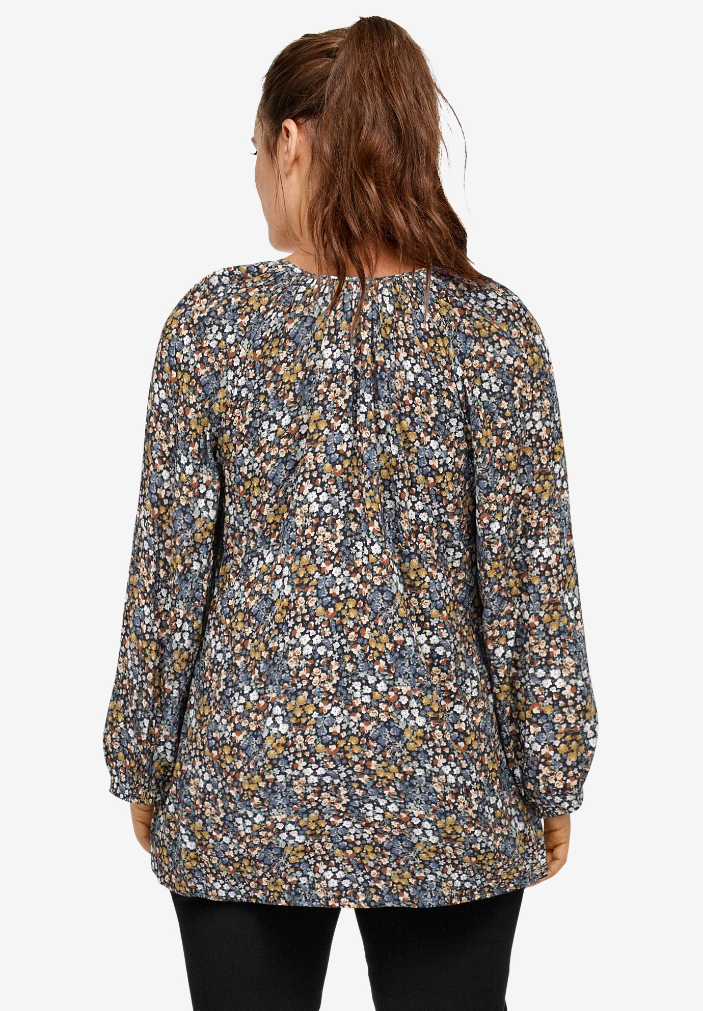 Tie Neck Peasant Tunic image number 2