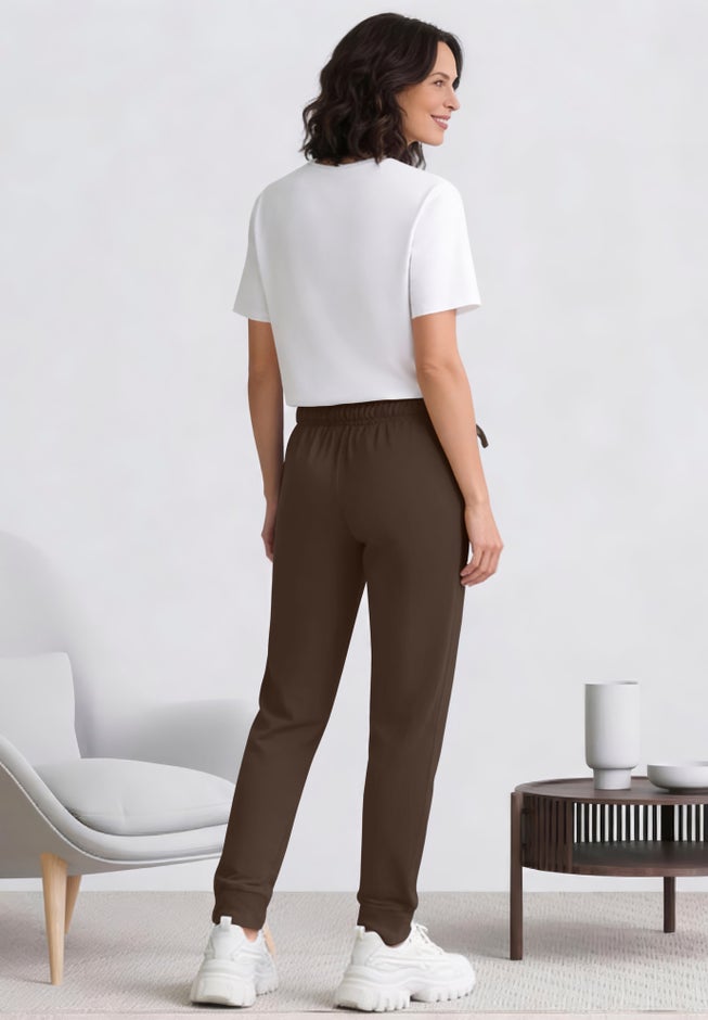 French Terry Drawstring Elastic Waistband Jogger image number 1