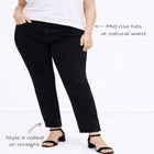 Mid-Rise Stretch 5-Pocket Relaxed Fit Boyfriend Jeans image number null