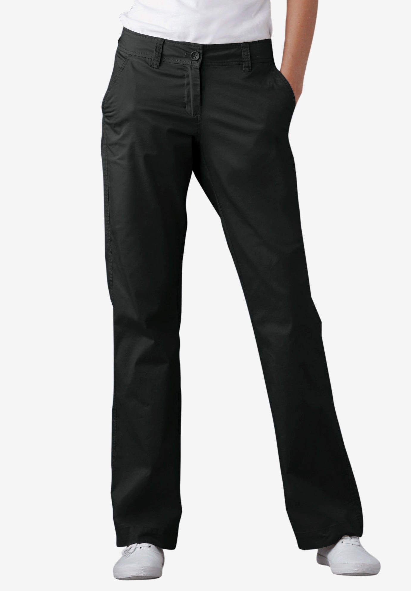 Stretch Chino Mid-rise Classic Bootcut Pants image number 0