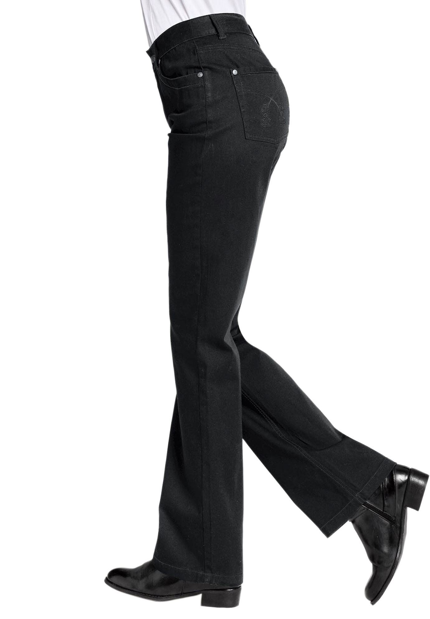 Stretch Mid-rise Bootcut Jeans image number 0