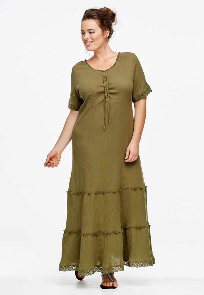 Gauze Maxi Dress image number null