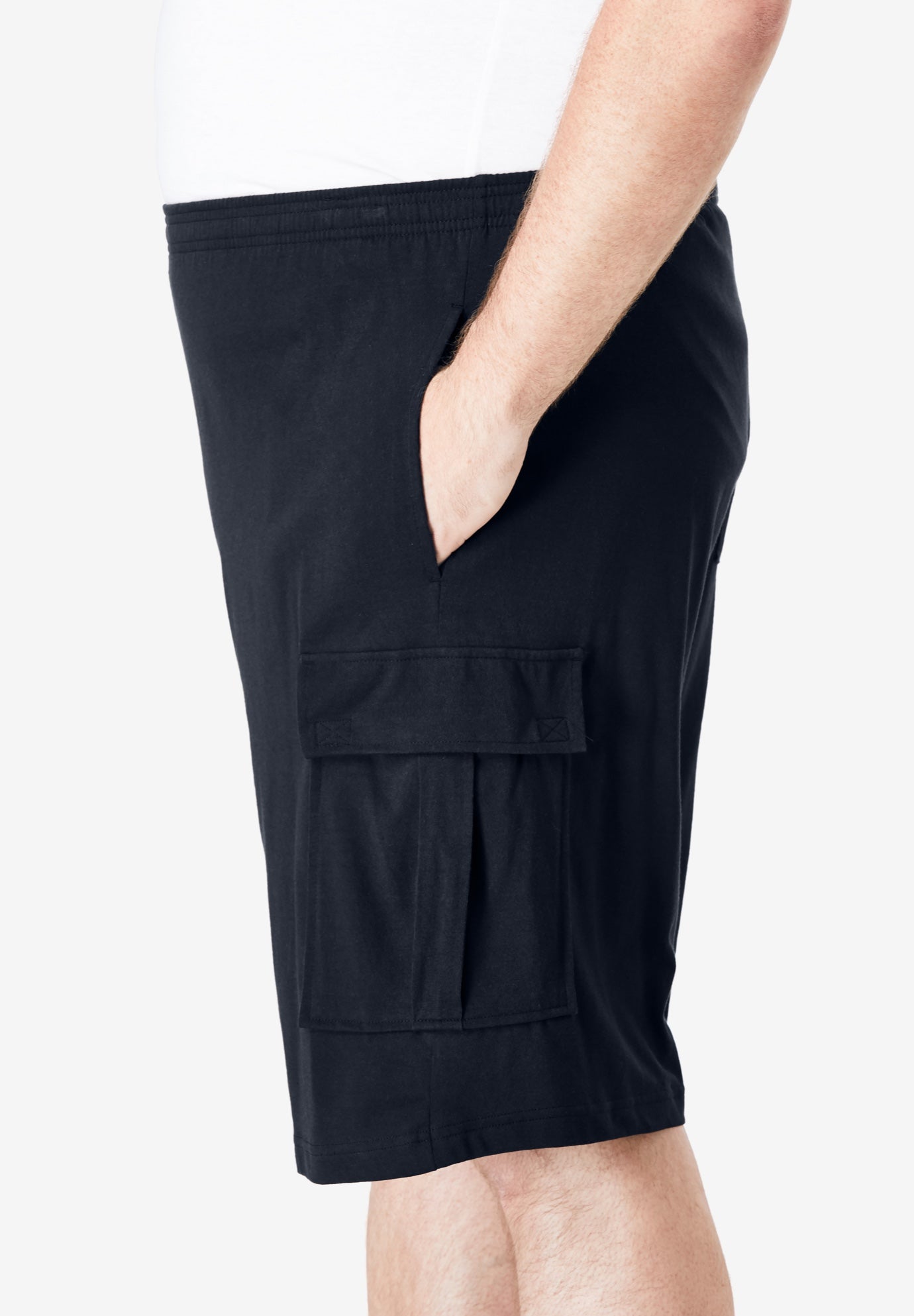 Lightweight Jersey Cargo Shorts image number 1