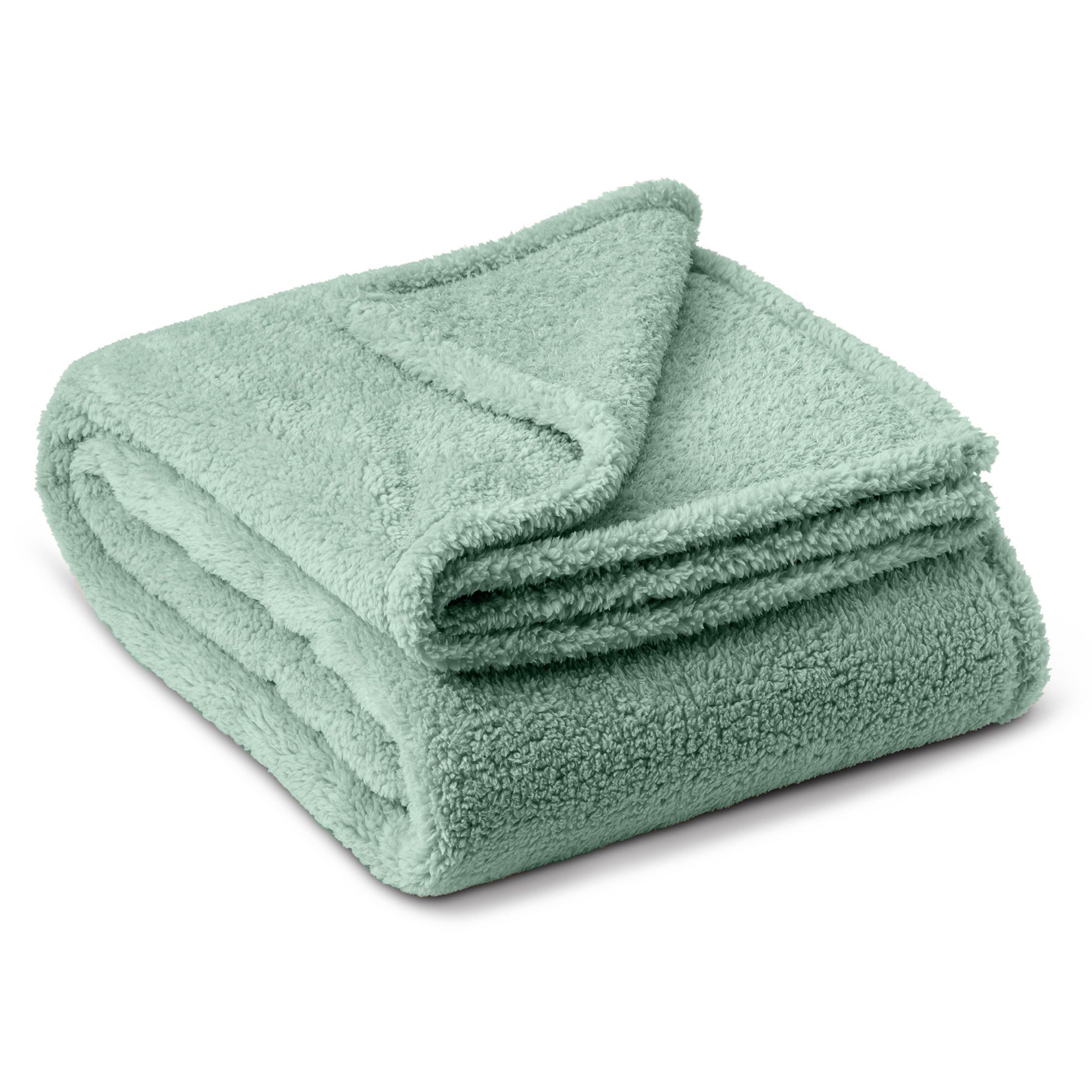 HGTV Butter Sherpa Faux Fur Throw image number 0