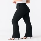 Plus Size Ponte Bootcut Pant with Pockets and Pull on elastic waist image number null