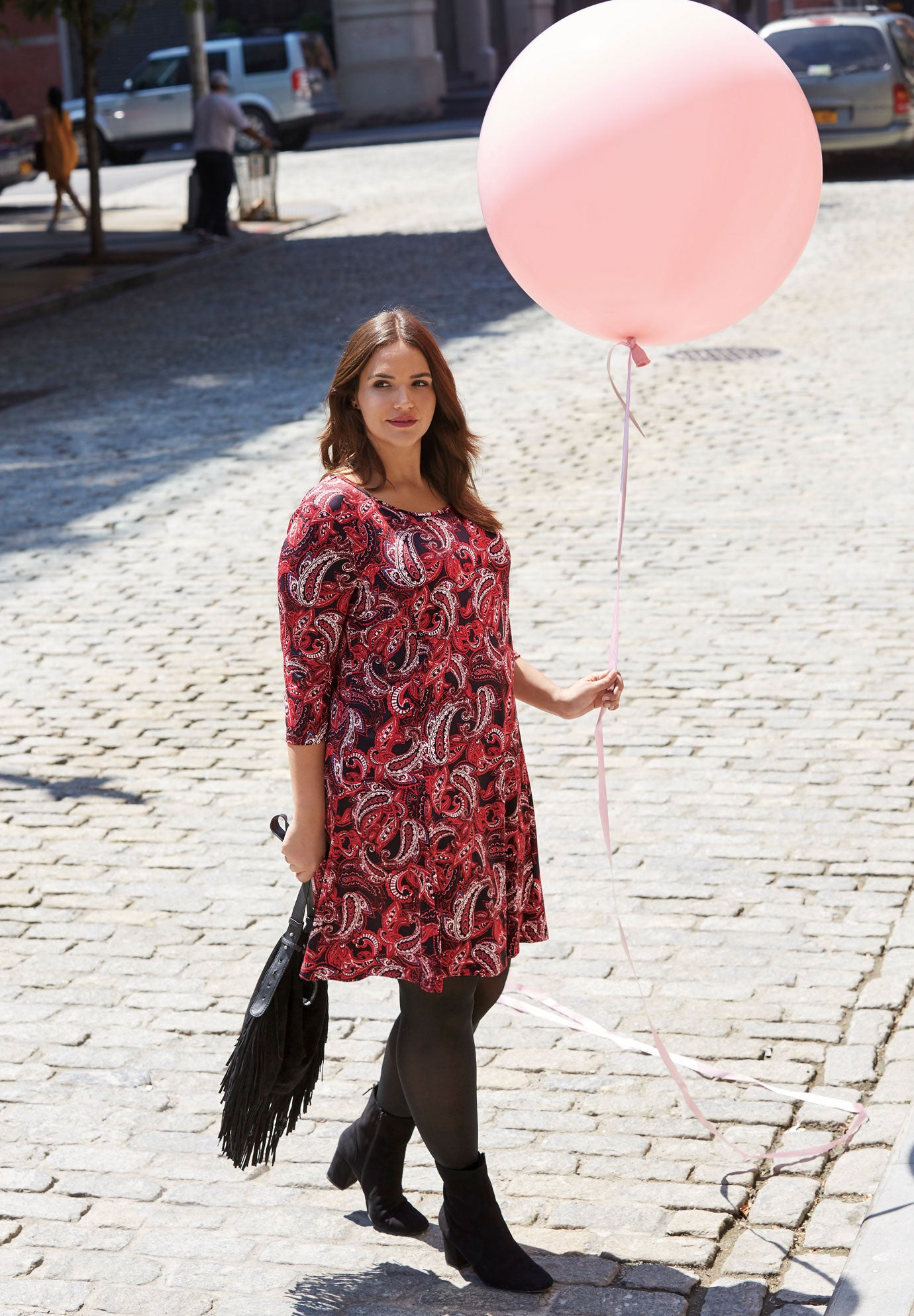 Madison Knit Three-Quarter Sleeve Dress image number 3