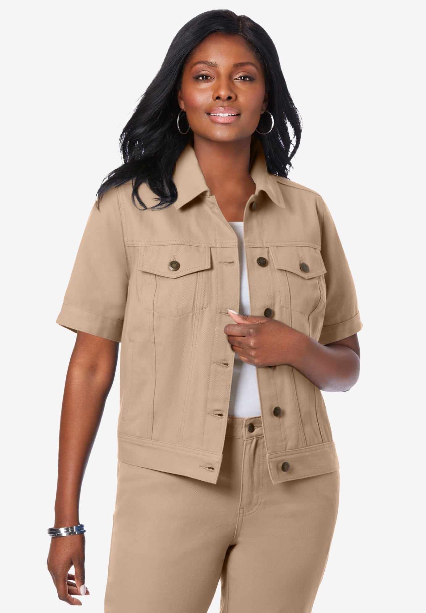 Short Sleeve Denim Jacket image number 0