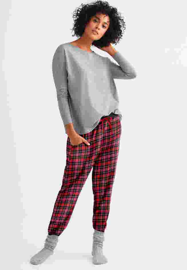 Plaid Flannel Sleep Pants image number 0